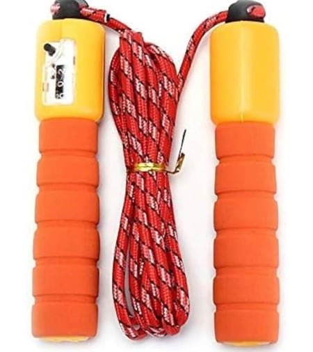 حبل قفز بطول 3 متر قابل للتعديل ، حبل قفز مع عداد رياضي للياقة البدنية سريع العد السريع حبل القفز سلك القفز