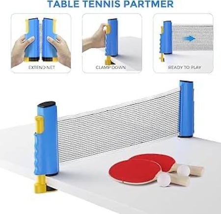 شبك تنس الطاولة المحوله مع قضبان مستقيه