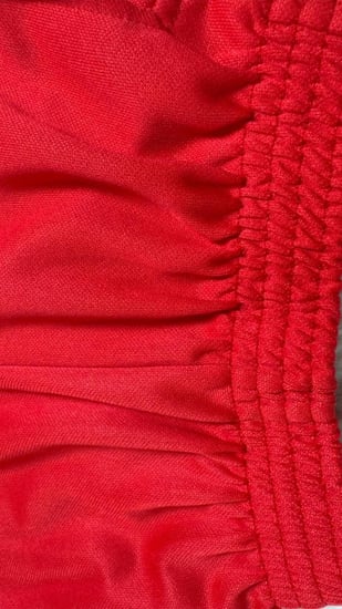 بنطلون رياضي للجنسين  يحتوي على علامة اديداس احمر