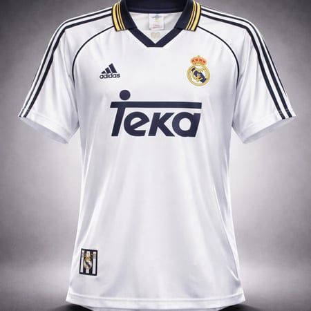 تيشرت ريال مدريد الكلاسيكي الأساسي 1998-2000.