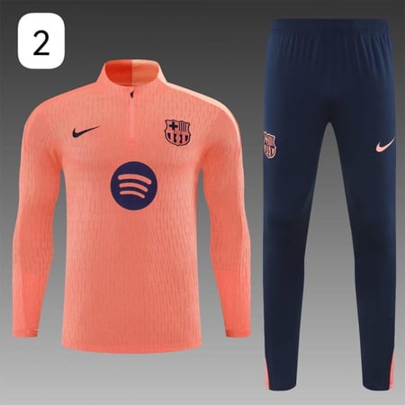 طقم تدريب برشلونة برتقالي