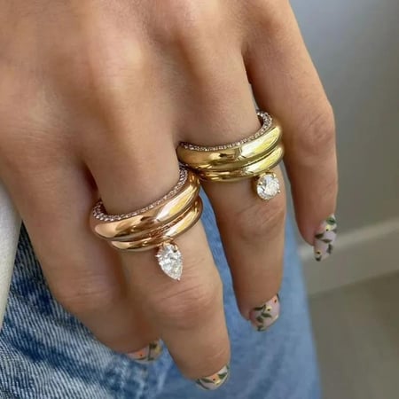 خاتم Bella ذهبي