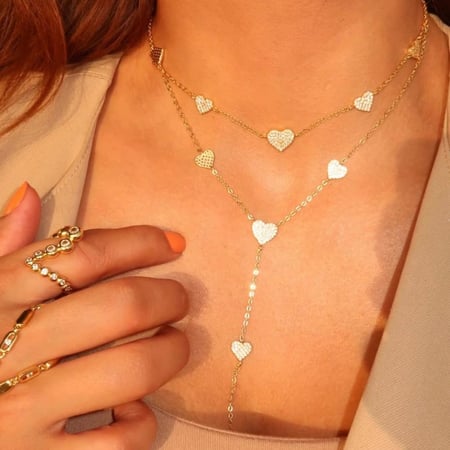 سلسلة  Hearts ذهبي