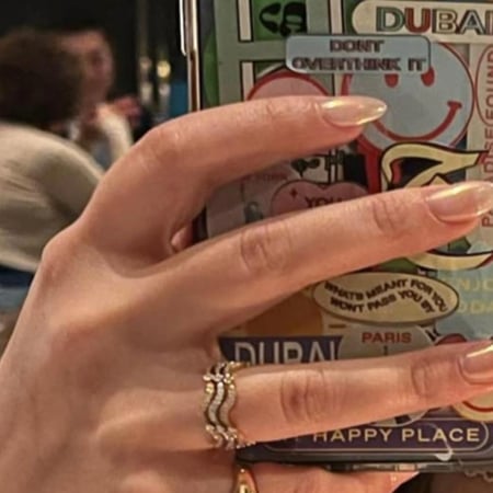 خاتم Wavy ذهبي