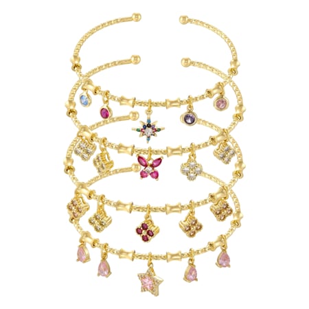 اساور Charms ذهبي