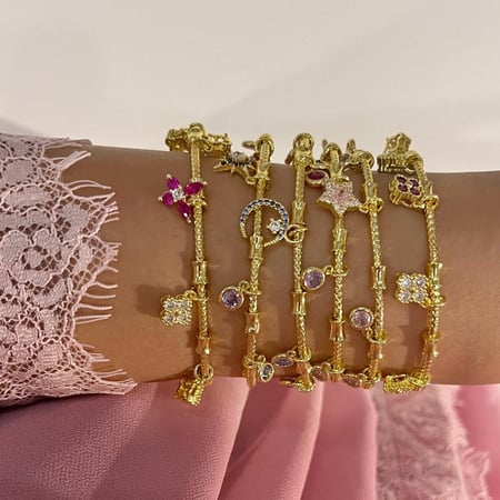 اساور Charms ذهبي