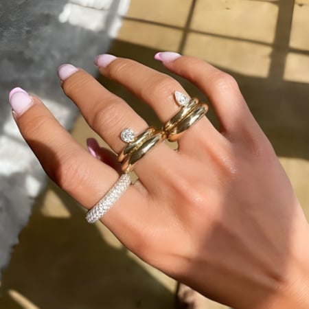 خاتم Bella ذهبي