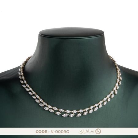 قلادة فضة عيار 925 وزن ثقيل للنساء