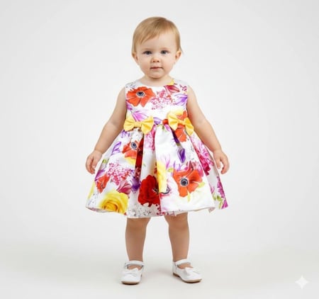 فستان الورود الانيق