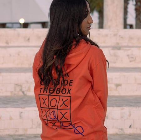 Orange Hoodie| Lama Boutique