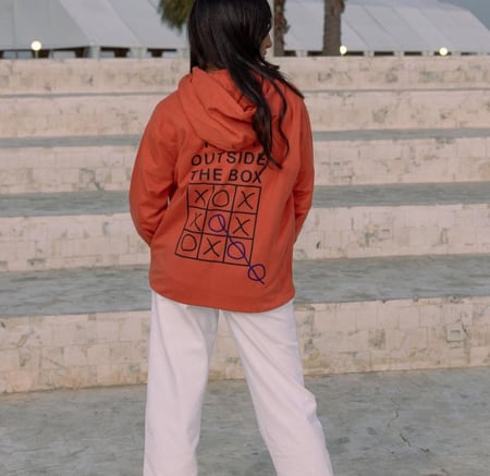 Orange Hoodie| Lama Boutique