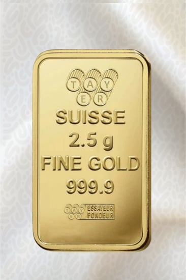 سبيكة ذهب وزن 2.5 جرام