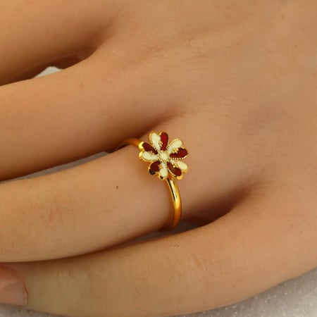 نصف طقم هندي الوردة لون أحمر