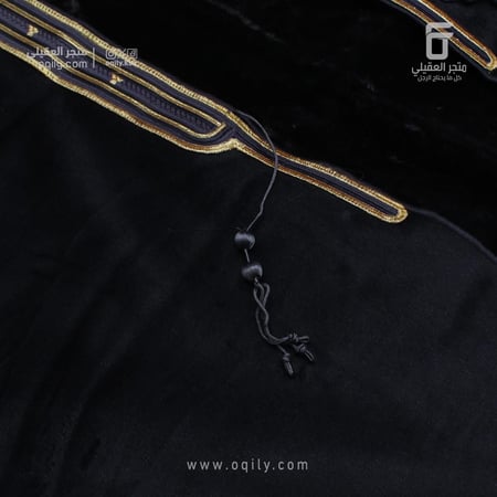فروه رجالية رصاصي مخمل ذهبي