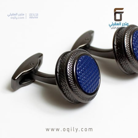 كبك رجالي دائري بفص لؤلؤي