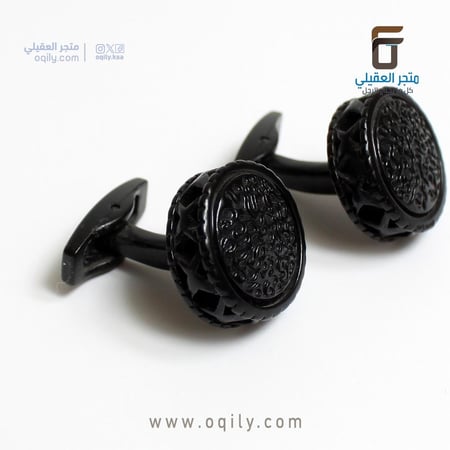 كبك رجالي دائري أسود بملمس شبكي