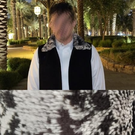 سديري رجالي سنقل فيس قلاب صوف لون اسود