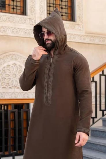 ثوب مغربي شتوي فاخر