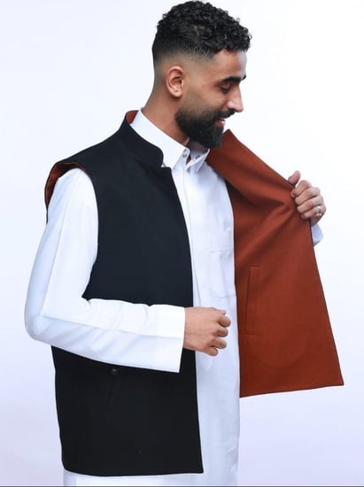 سديري جوخ اسود - بني