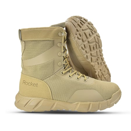 بسطار روكيت RT لون بيج / نعل مرن قابل للطي