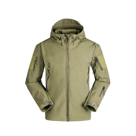 جاكيت تكتيكي مقاوم للمطر - زيتي