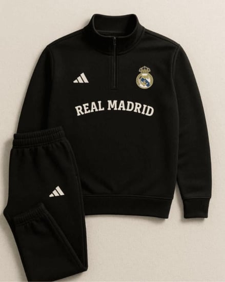 طقم رياضي ريال مدريد اسود