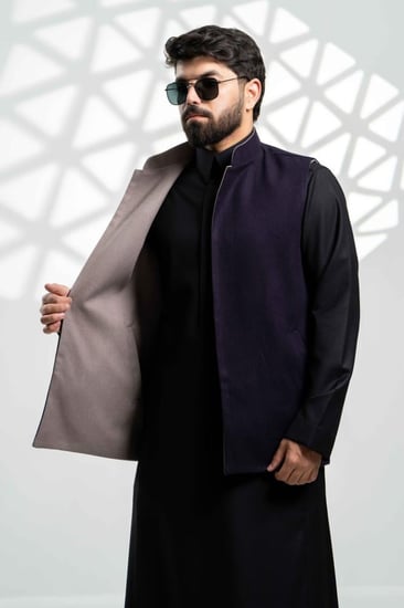 سديري جوخ دبل فيس بيجxموف غامق