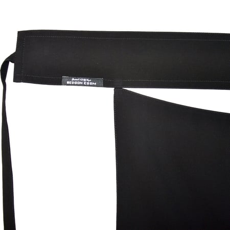 نقاب وسط مطاط مخفي ربط  - قماش ماركة بدون اسم