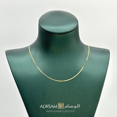 عقد فلات عيار 18