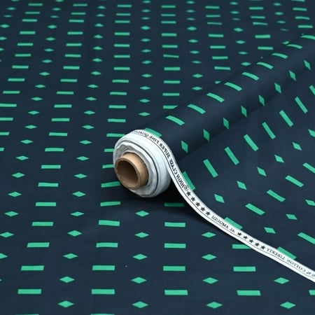 قطن كيمري 100% بنقوش خطوط مائلة ومُتقطعة