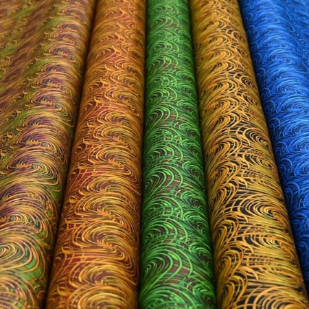 قطن بنقشة دائرية متداخلة