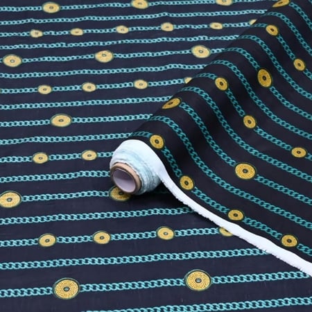 قطن جاكار بنقشة سلاسل