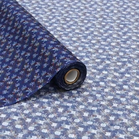 قماش أبوال نقشة كارو زهور صغيره