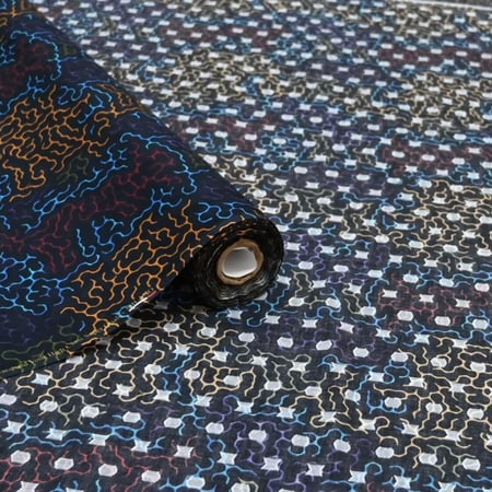 قماش أبوال بنقشة المتاهة