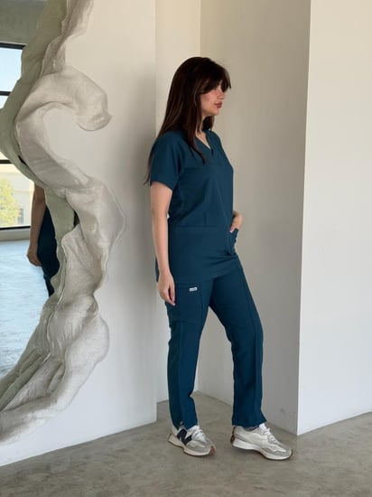 سكراب طبي #2 تركوازي مزرق