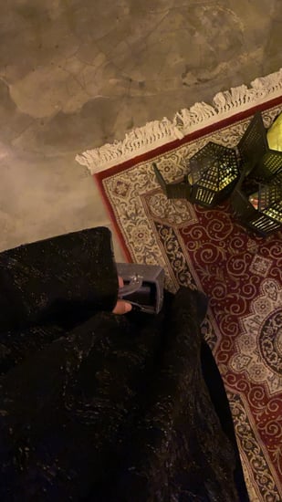 عباية بكلفة سوداء “ نقشة الكلفة السودا تتغير حسب المتوفر "