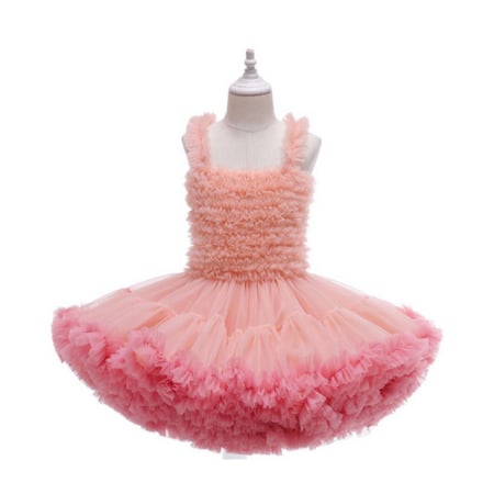 فستان حفلات بتصميم tutu dress وردي