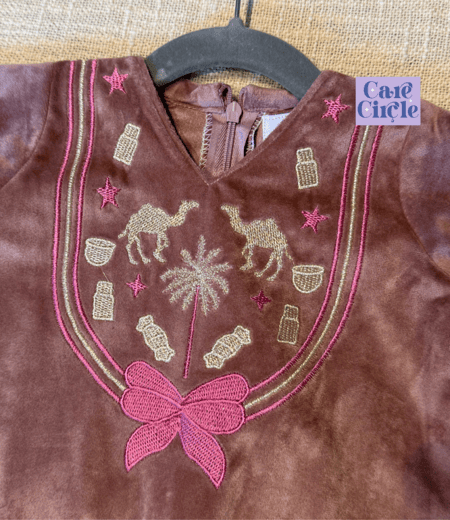 جلابية سكرة| جلابية رمضان بربتوز | وردي خوخي