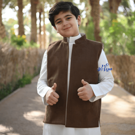 سديري نجد | شتوي | للأولاد | دبل فيس بني و بيج