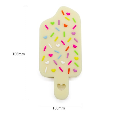 عضاضة سيليكون ايسكريم | Silicone Ice Cream Teether