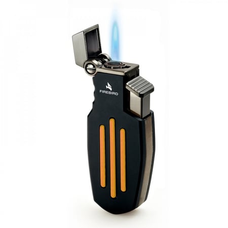 ولاعة فايربيرد رابتور شعلة ثفاثة واحدة - اسود وبرتقالي