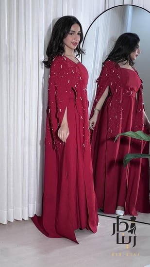 فستان جناح لول ورق