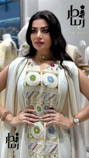 جلابية لول قطعتين ترتل