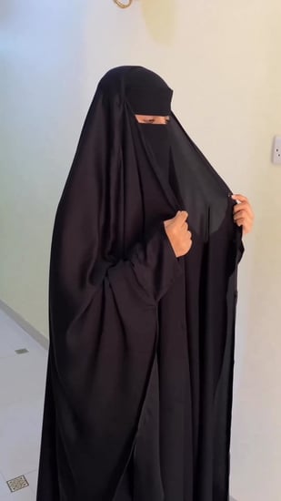 خمار اسلامي اسود -متجر رغد