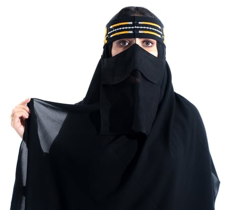 نقاب قصب طويل