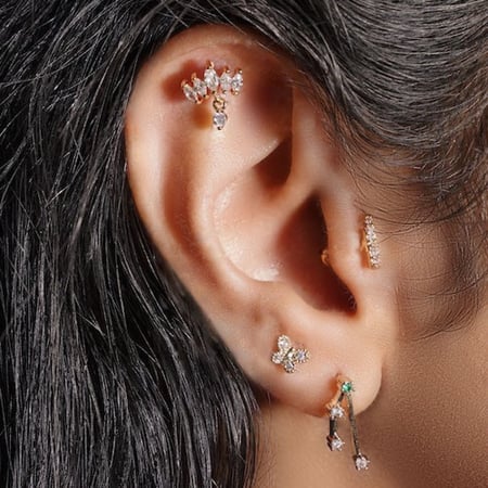 بيرسينج أذن مجموعة أبراج الثور