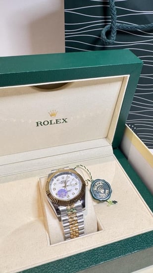 رولكس ديت جست جامبو اطار ذهبي