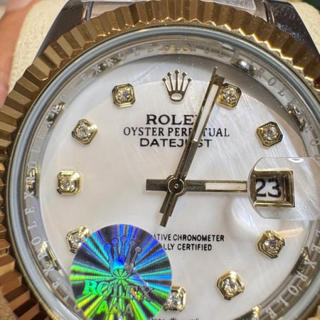 رولكس ديت جست جامبو اطار ذهبي