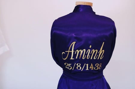 روب عروس بنفسجي