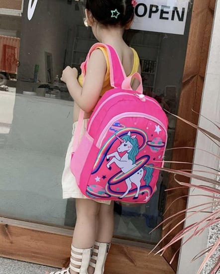 حقيبة اطفال وردي